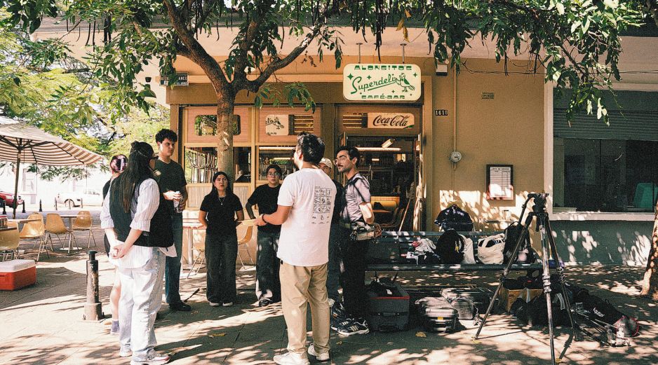 Momento del rodaje del cortometraje “Nueve Once”. ESPECIAL