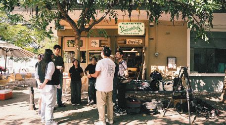 Momento del rodaje del cortometraje “Nueve Once”. ESPECIAL