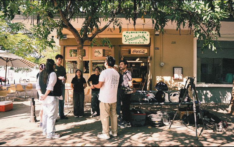 Momento del rodaje del cortometraje “Nueve Once”. ESPECIAL
