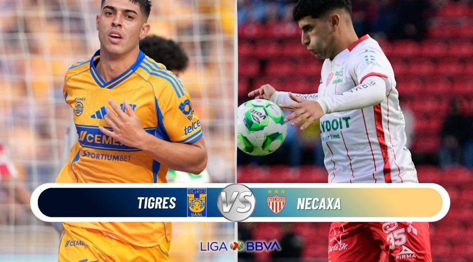 Tigres visita al Necaxa en Aguascalientes, en busca de asegurar su pase a la Liguilla. ESPECIAL / IMAGO7 y CANVA