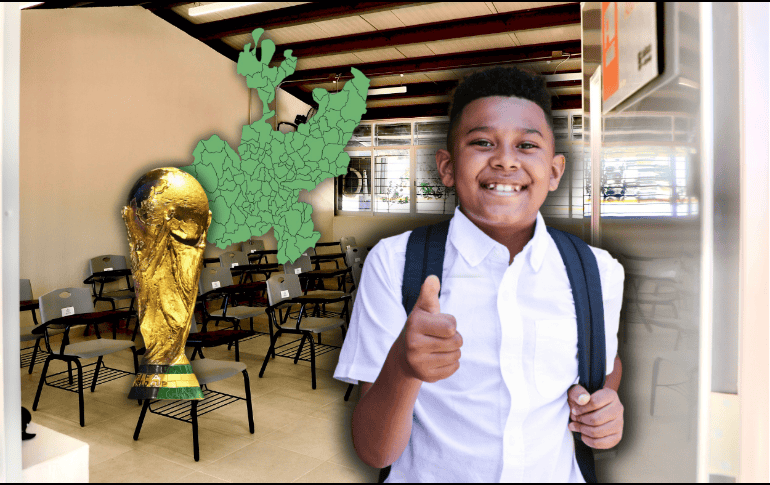 Descubre cómo impactará el Mundial 2026 al calendario de actividades de los estudiantes de Jalisco. ESPECIAL/Gobierno de Jalisco/Canva