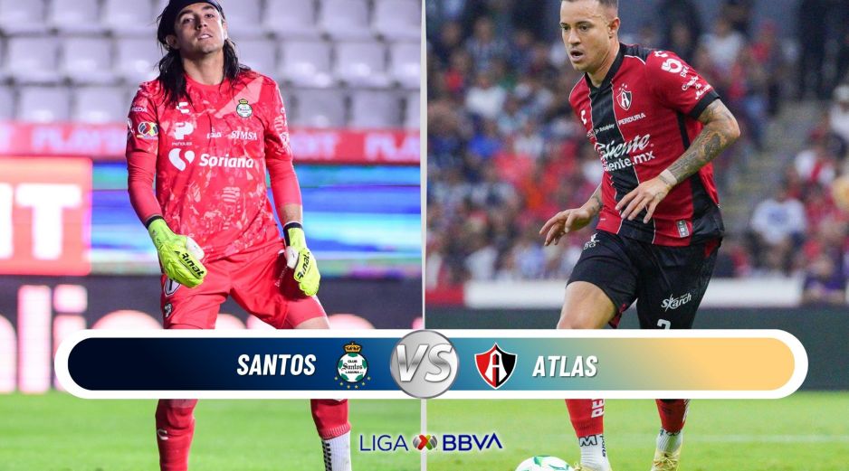 Atlas buscará romper su sequía goleadora y asegurar su lugar en la Liguilla frente a Santos Laguna en la cancha del Estadio TSM. ESPECIAL / IMAGO7 y CANVA