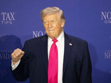 Trump mantendrá el bloqueo naval a los buques que entren o salgan de puertos iraníes hasta que haya un acuerdo, el cual ordenó tras el fracaso de las conversaciones en Islamabad. EFE/RONDA CHURCHILL