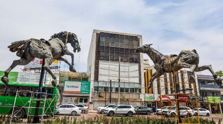 Las Tres Gracias, de Sergio Garval, fueron reubicadas en Plaza República de Guadalajara. EL INFORMADOR/A.NAVARRO