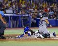 Hamilton anotó la quinta carrera en bola ocupada, en una de las acciones mas emocionantes del juego. CORTESÍA/Charros de Jalisco