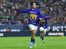 Jordan Carrillo celebra su gol, el que puso cifras definitivas al marcador. IMAGO7/O. Puga