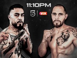 José Miguel Borrego y Mario Pérez pelean en peso wélter. X/TUDNMEX