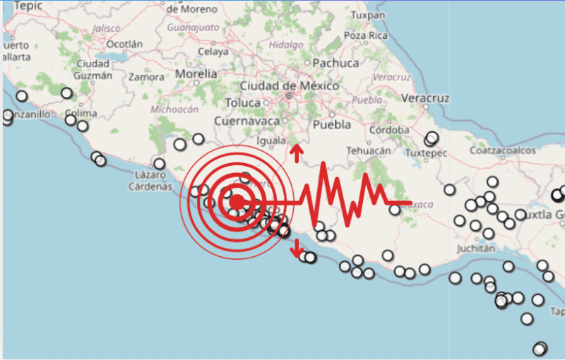 &nbsp;Sismo en Guerrero. ESPECIAL / SSN