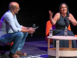 Maite Alberdi durante su charla en la Sala 3 del Conjunto Santander. EL INFORMADOR/A. Navarro