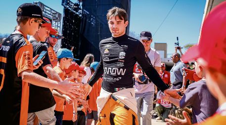 Pato O’Ward recorrió el circuito en un tiempo de 1:07.507. AFP