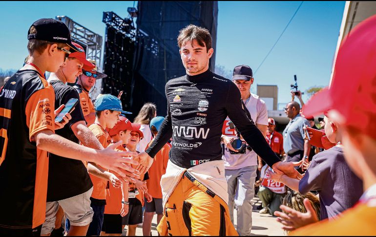 Pato O’Ward recorrió el circuito en un tiempo de 1:07.507. AFP