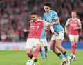La última vez que se enfrentaron Arsenal y Manchester City fue en la final de la EFL Cup, donde la victoria fue para los “Citizens”. AFP