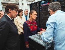 Sheinbaum visitó las instalaciones del BSC, un centro especializado en computación de altas prestaciones que gestiona el MareNostrum. EFE/EPA/Generalitat