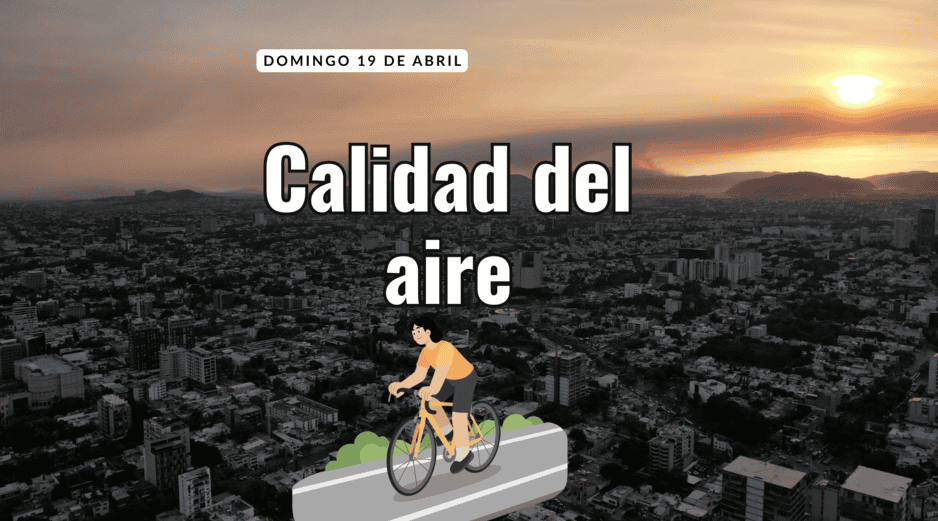 Este domingo 19 de abril se registra calidad del aire aceptable en la zona centro de Guadalajara. EL INFORMADOR / ARCHIVO