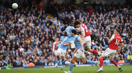 Fotografía del partido de la Premier League inglesa entre el Manchester City y el Arsenal FC. EFE/EPA/P. Powell