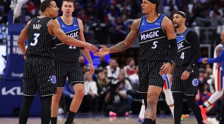 Paolo Banchero se ha sacudido la mala actuación del comienzo del Play-In y lideró al equipo con 23 puntos y 9 rebotes. AFP/ G. SHAMUS.