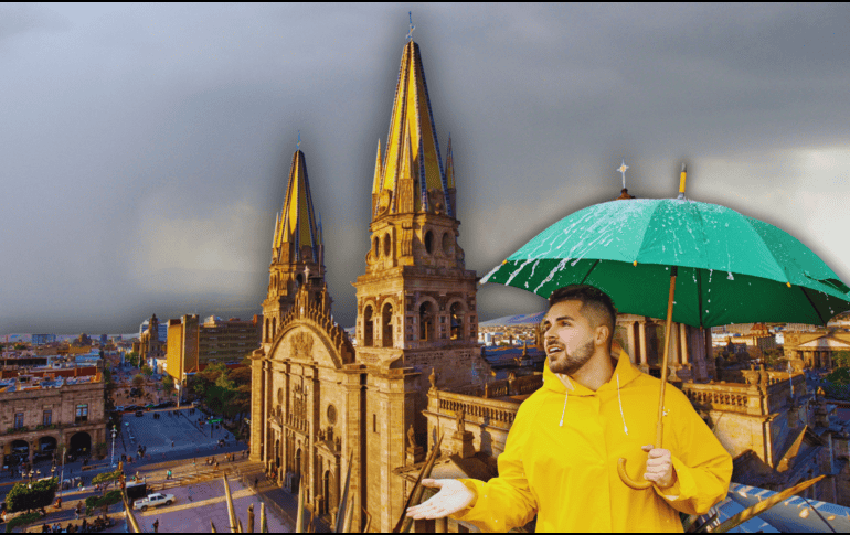La mayor probabilidad de lluvia en Guadalajara no será por la mañana, sino que se concentrará a partir del mediodía y se extenderá durante gran parte de la tarde. ESPECIAL / CANVA