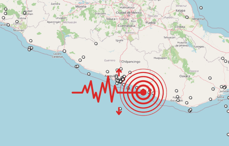 &nbsp;Sismo en Guerrero. ESPECIAL / SSN