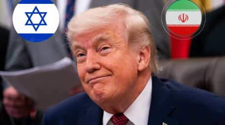 Este es el mensaje que publicó Donald Trump respondiendo a la supuesta influencia de Israel en sus decisiones. EFE / ARCHIVO