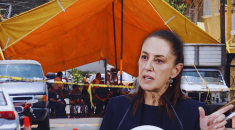 Claudia Sheinbaum Pardo lamentó el feminicidio de la joven Edith Guadalupe, la semana pasada en la Ciudad de México. EFE / S. Gutiérrrez / SUN / ARCHIVO