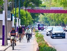La nueva ciclovía “La Gran Tenochtitlán” busca transformar la movilidad sobre Calzada de Tlalpan. X/@ClaraBrugadaM