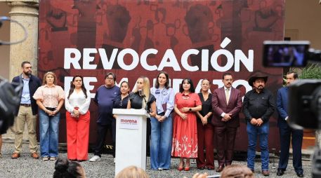 Pérez García y Lomelí afirman que Morena es una alternativa cercana y atenta a la ciudadanía. CORTESÍA