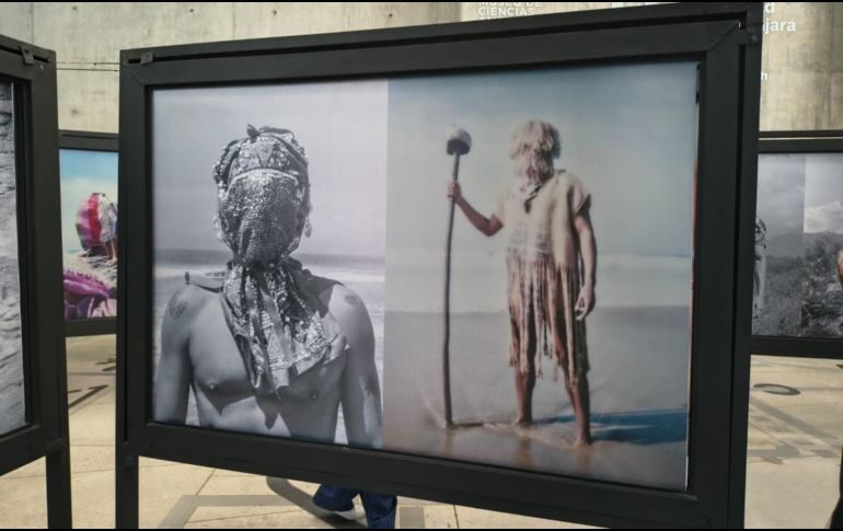 La obra presenta a hombres convertidos en guardianes de la Tierra, sacerdotes ancestrales y figuras ceremoniales.