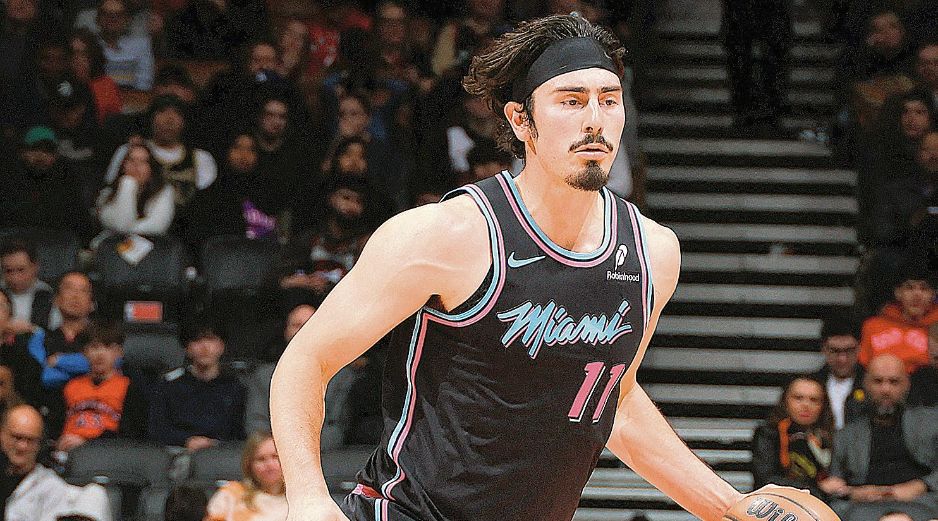 Jiame Jaquez Jr. El mexicano se consolida como una pieza clave del Heat. AFP