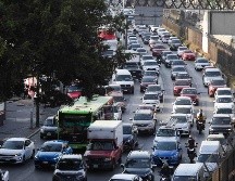 El programa Hoy No Circula se aplica de las 5:00 a las 22:00 horas en todas las alcaldías de la Ciudad de México y en tres zonas conurbadas del Estado de México. SUN/C. Mejía