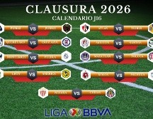 La Jornada 16 del Clausura 2026 se disputa entre semana con duelos imperdibles en la parte media de la tabla. ESPECIAL / CANVA