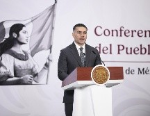 Harfuch expuso que siguen las investigaciones contra quienes participaron en la quema de vehículos y establecimientos durante el 22 de febrero pasado. EFE/J. Méndez