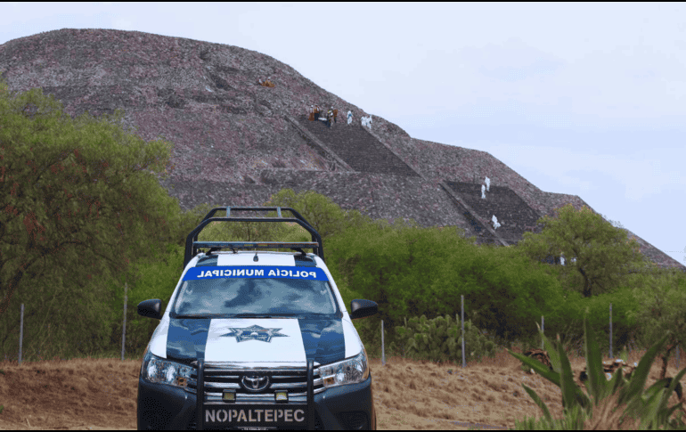 Teotihuacán permanecerá cerrada mientras la Guardia Nacional y las fiscalías concluyen el peritaje de la zona. SUN / O. Alvarado - EFE / M. Hartz