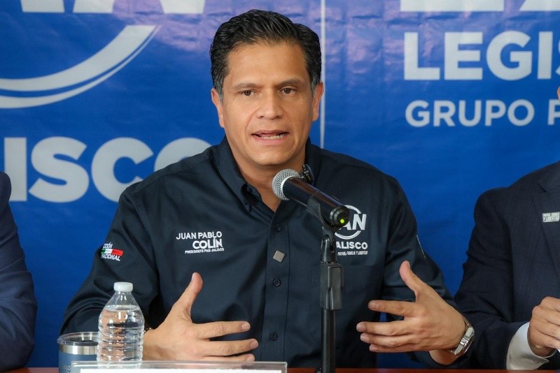 El dirigente del PAN Jalisco, Juan Pablo Colín, dijo que ya se sabe cuál es la solución para ofertar electoralmente al 2027.&nbsp;EL INFORMADOR / A. NAVARRO
