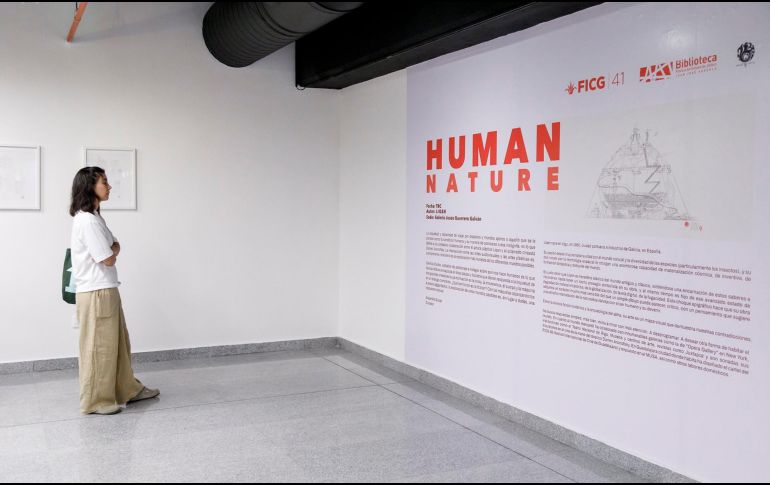 La muestra reúne doce piezas y bocetos que nacen del cruce entre las artes plásticas y el lenguaje cinematográfico. ESPECIAL/ FICG GUADALAJARA.