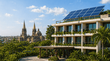 El documento involucra a más de 180 hoteles en el Estado que forman parte de la Asociación de Hoteles de Jalisco e integra soluciones como generación distribuida, almacenamiento de energía y electromovilidad. IA