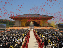 A Huangdi se le atribuyen invenciones como la medicina tradicional, la escritura, los carros y las embarcaciones. EFE/The Ancestor Worship Ceremony of the Yellow Emperor