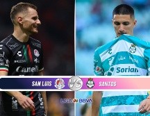 El Atlético de San Luis buscará aprovechar su localía para sumar tres puntos y agravar la crisis de Santos Laguna en la recta final del torneo. ESPECIAL / IMAGO7 y CANVA