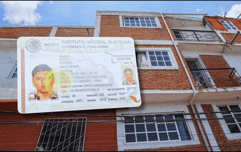 Julio César Ramírez Jasso, quien disparó contra visitantes de la Zona Arqueológica de Teotihuacán, vivió tres meses en el domicilio de CDMX que aparece en la credencial de elector que le fue hallada. SUN / G. Pano - ESPECIAL