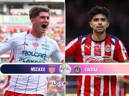 Chivas busca consolidarse en la cima de la Tabla General durante su visita al Estadio Victoria para enfrentar al Necaxa en la penúltima fecha del torneo. ESPECIAL / IMAGO7 y CANVA