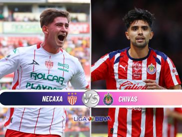 Chivas busca consolidarse en la cima de la Tabla General durante su visita al Estadio Victoria para enfrentar al Necaxa en la penúltima fecha del torneo. ESPECIAL / IMAGO7 y CANVA