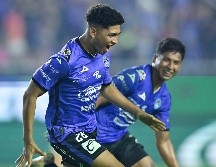 Daniel Hernández celebra tras anotar el gol de la victoria. IMAGO7/E. Espinosa