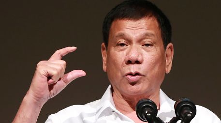 Duterte no ha estado presente en la sala del tribunal en ninguna audiencia, tras haber renunciado a su derecho a comparecer. El mes pasado, los jueces determinaron que estaba en condiciones de ser juzgado. AP/E. Hoshiko