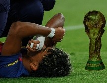 Lamine Yamal tras lesionarse en el partido contra Celta en la Liga de España, el miércoles pasado. AP / ARCHIVO