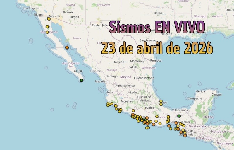 EN VIVO | Sismos en México | Jueves 23 de abril. ESPECIAL / SSN