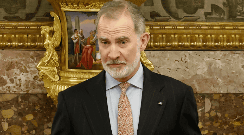 Las declaraciones de Felipe VI se producen después de que la Presidenta Claudia Sheinbaum visitara España. EFE/C. Moya