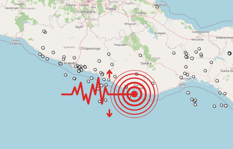 &nbsp;Sismo en Oaxaca. ESPECIAL / SSN