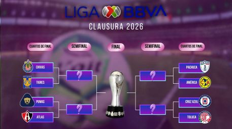 Si el campeonato concluyera hoy después del cierre de la J16, los cruces de Cuartos de Final nos regalarían series emocionantes. ESPECIAL / CANVA