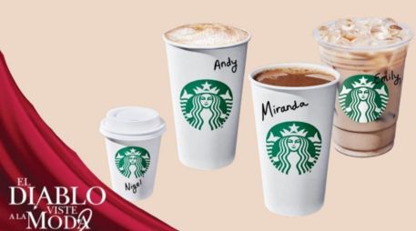 Los fans podrán pedir en México y otros países cuatro bebidas exclusivas inspiradas en Miranda, Andy, Nigel y Emily. STARBUCKS/ESPECIAL