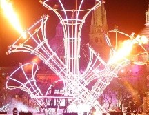 GDLuz 2026 se lleva a cabo del 23 al 26 de abril en el Centro Histórico de la ciudad, con actividades diarias en horario nocturno. EL INFORMADOR/ARCHIVO