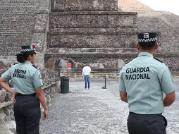 Aunque Teotihuacán ya reanudó sus actividades, la sensación de temor predominó en la zona arqueológica. EFE/M. Guzmán
